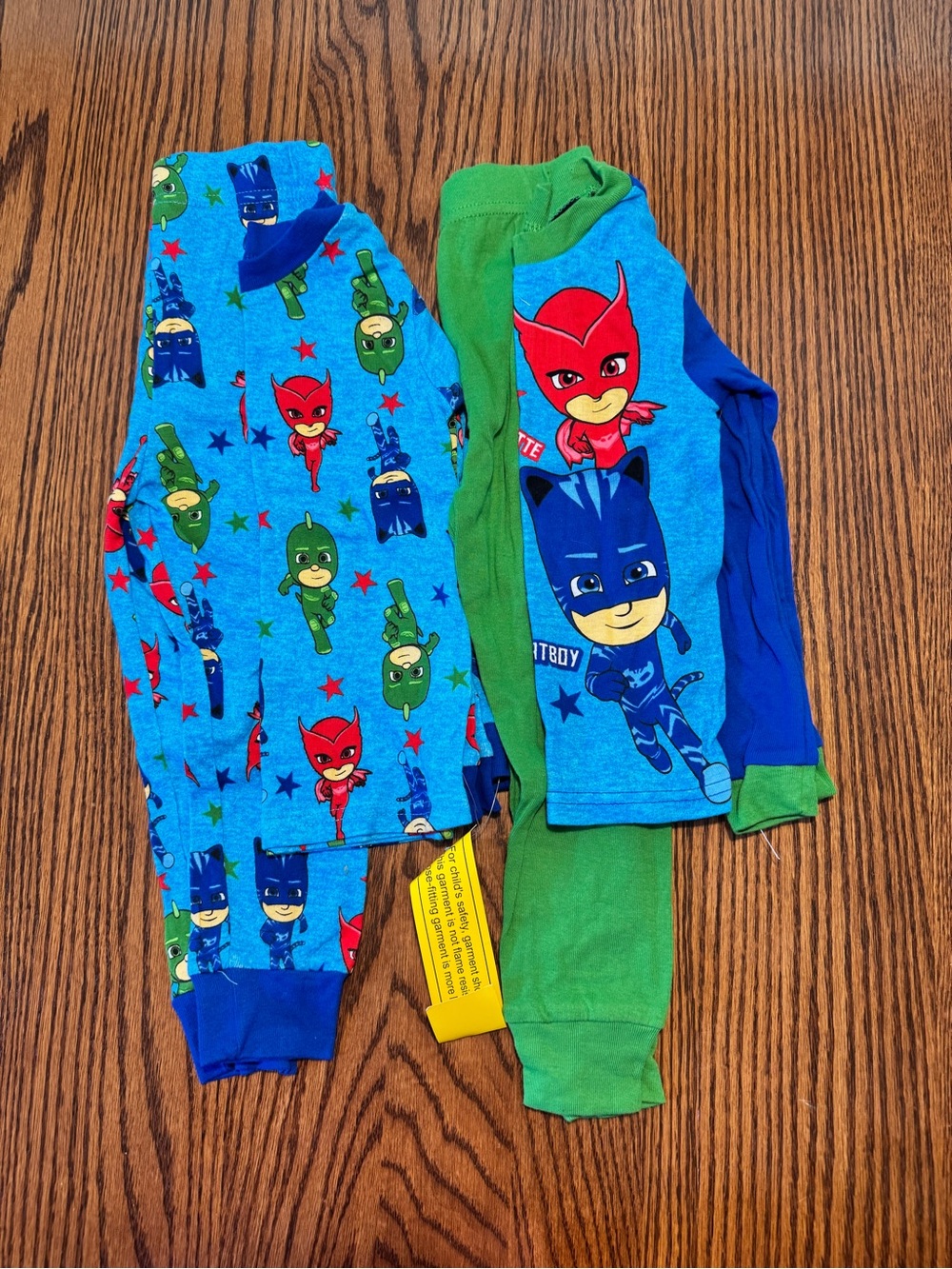 PJ Masks Pajama Set - Blue, Green, Red Character Print 2 pair 4T